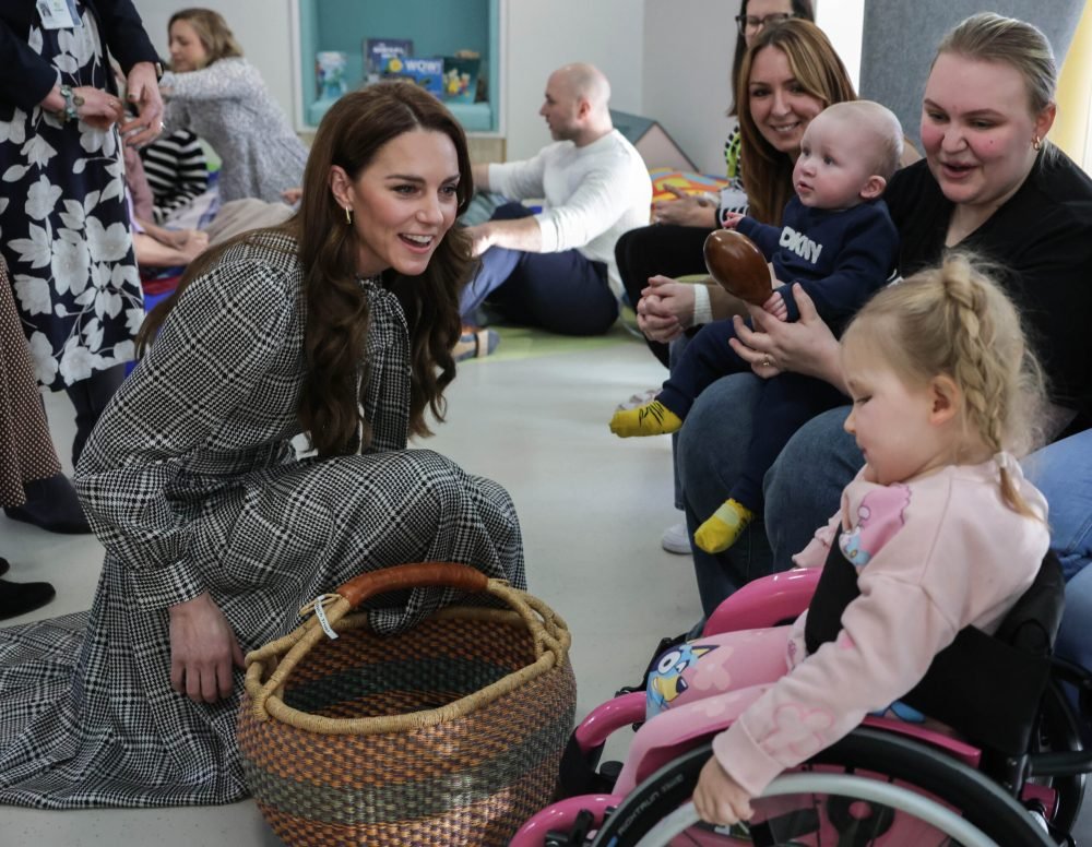 30/01/2025. Sully, UK. The Princess of Wales during a will visit to Tŷ Hafan, a children’s hospice based in Sully, near Cardiff, which supports families in Wales to ensure that children with life-shortening conditions live fulfilling lives, supported with the compassion and specialist care that they and their family need. The Princess spent time with children receiving care at the hospice as well as their families. Her Royal Highness then joined a ‘stay and play’ session were the children enjoy meaningful play and activities alongside their care. The Princess also met with bereaved families supported by Tŷ Hafan throughout their children’s lives, deaths and beyond. Picture by Andrew Parsons / Kensington Palace
