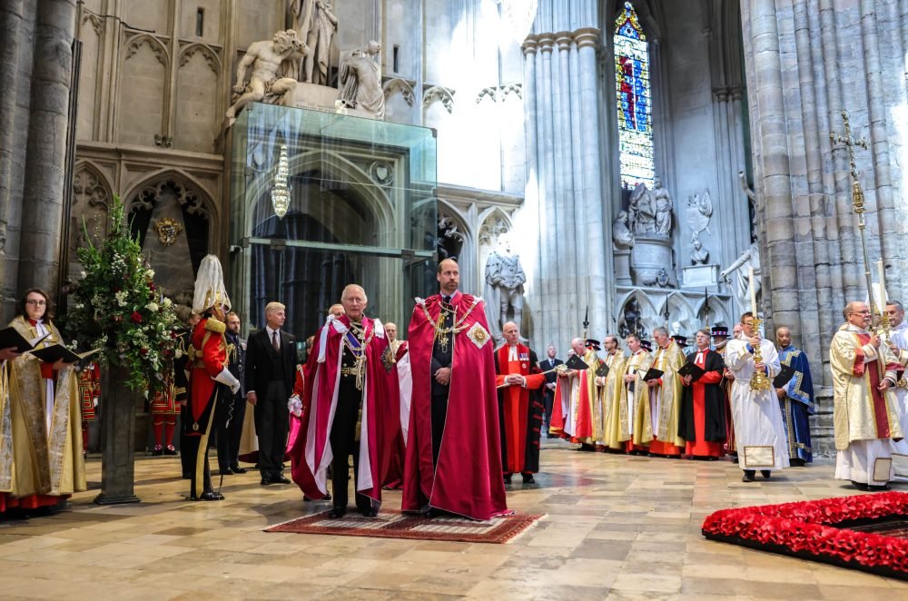 16/05/2025. London, UK. The King and The Prince of Wales attend the Order of the Bath Service at Westminster Abbey, in the Order’s 300th anniversary year. This was His Majesty’s first Service as Sovereign. The Prince of Wales was installed as Great Master of the Order during the ceremony, which included the oath taking and installation of five Knights. Picture by Andrew Parsons / Kensington Palace