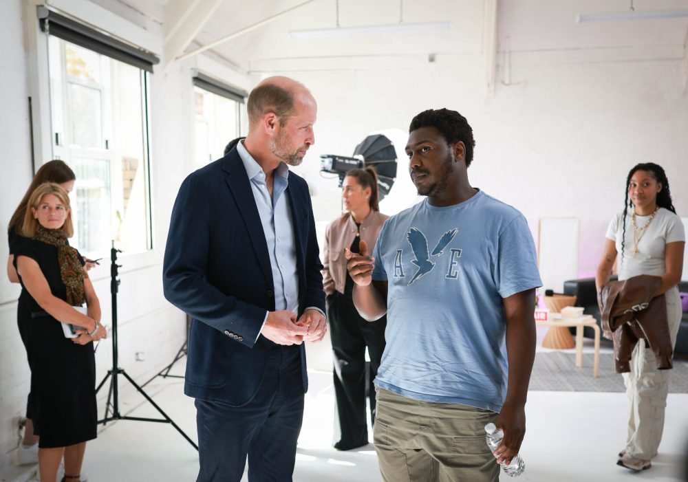 09/09/2025. London, UK. The Prince visited the organisation at its new space and saw how this collaborative model offers a wide range of accessible support for those who need it. His Royal Highness heard from the team at Spiral Skills about the work they do and how the grant has allowed them to expand, increase staffing and create new spaces such as a wellbeing room. His Royal Highness then attended a workshop with Young Creators UK, an impact-led creative agency run and owned by underrepresented young people. His Royal Highness also sat down with two community Changemakers from Spiral Skills and heard about their outreach work – which has expanded as a result of the funding from the Homewards Fund. Picture by Andrew Parsons / Kensington Palace