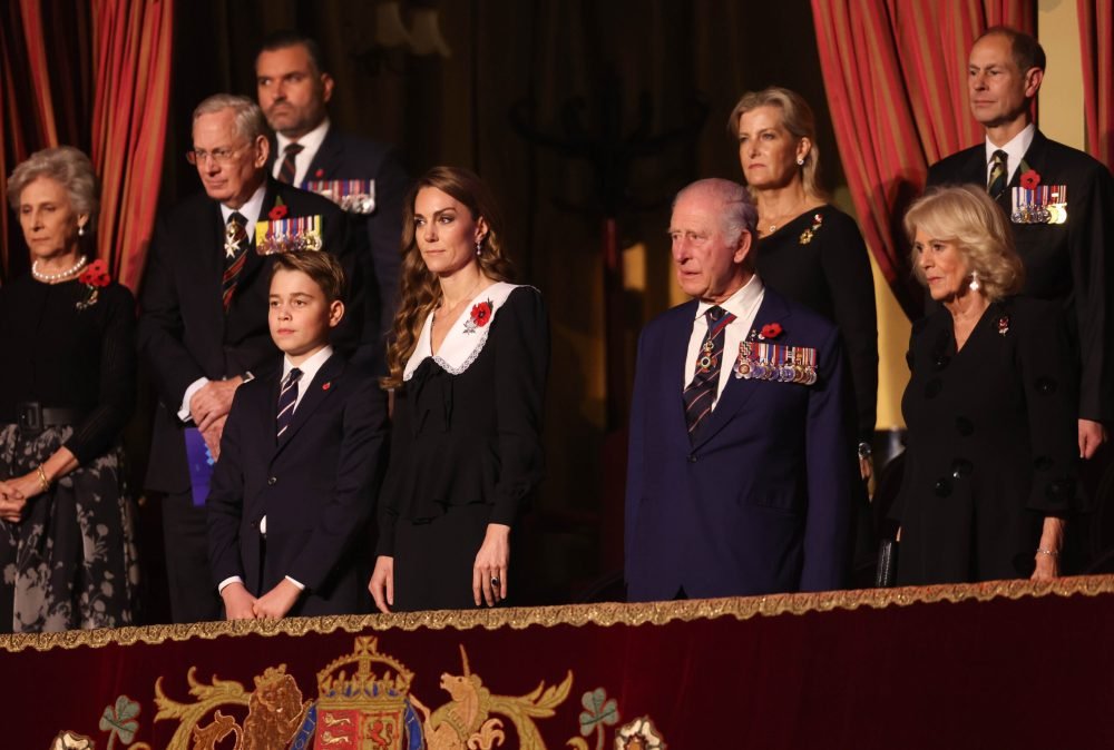 08/11/2025. London, UK. The Princess of Wales, along with Members of the Royal Family, attend the Royal British Legion Festival of Remembrance at the Royal Albert Hall. The annual festival honours the service and sacrifice of British and Commonwealth Armed Forces personnel, past and present. This year’s festival will commemorate the 80th anniversary of the end of the Second World War, honouring the courage and sacrifice of those who fought and lost their lives. Picture by Ryan Jenkinson / Kensington Palace