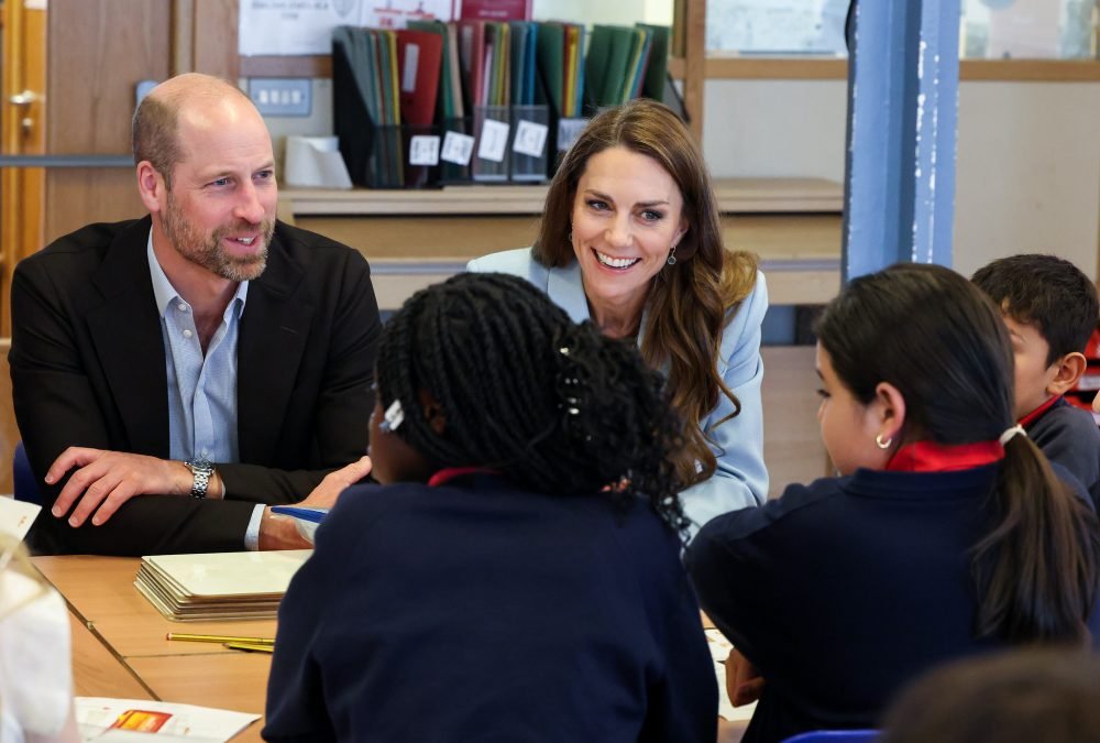 William and Catherine spoke to students who were benefitting from the IntoUniversity education charity (Andrew Parsons / Kensington Palace)