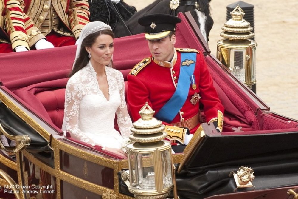 William and Kate married at Westminster Abbey on 29th April 2011. (MoD)