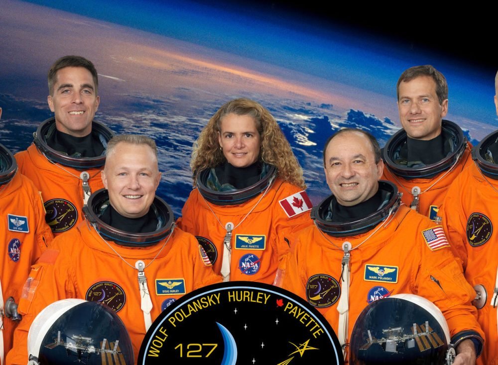 Julie Payette - centre - is Canada's next Governor General (NASA Johnson)