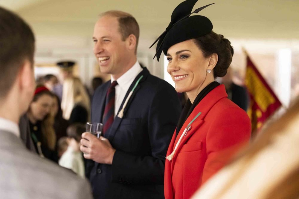 William and Kate, The Princess of Wales meet friends and family of members of the Welsh Guards
