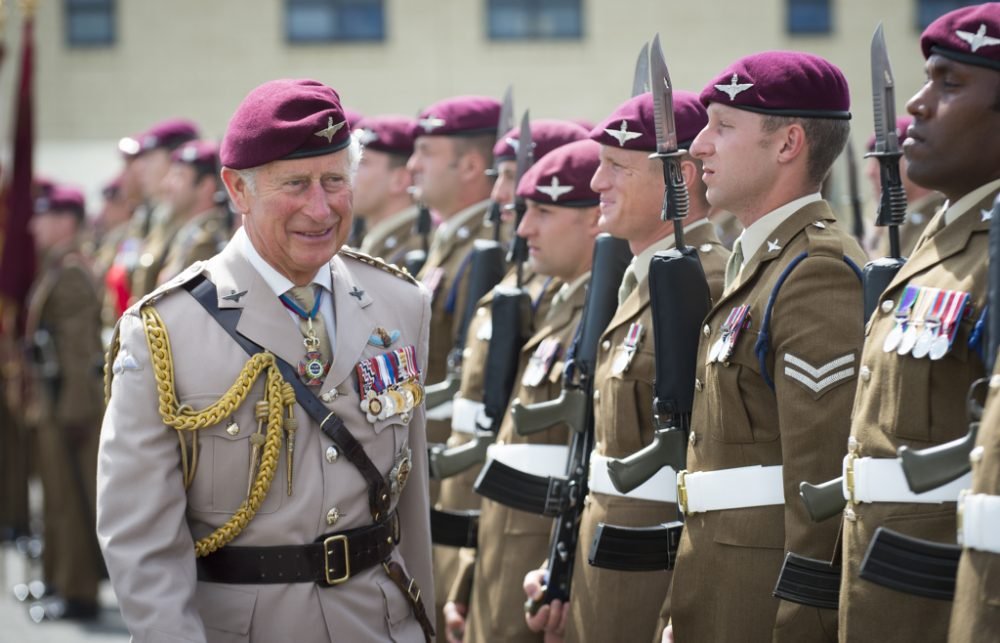 Prince Charles visited The Parachute Regiment to celebrate 40 years as its Colonel-in-Chief; it was revealed Prince Harry is a natural parachuter.
(Corporal Dek Traylor / MoD Crown)