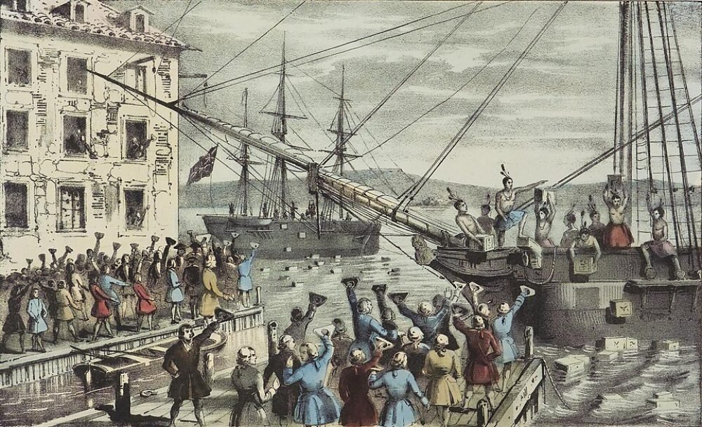 The Boston Tea Party ( Nathaniel Currier / Wikimedia)