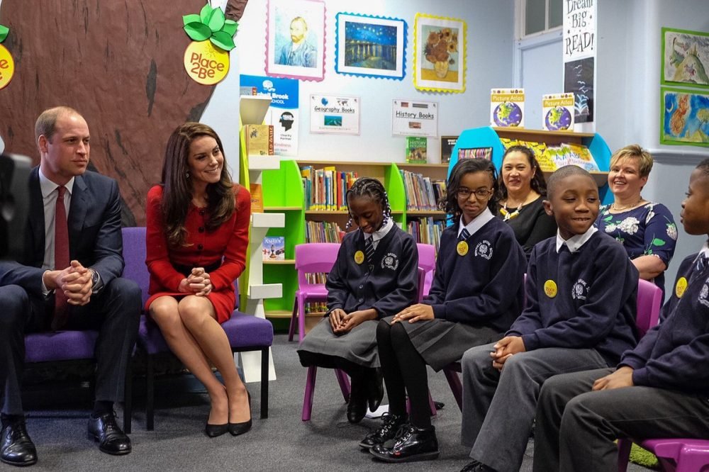 The Duke and Duchess of Cambridge launched Children's Mental Health week by learning about kindness with a Place2Be school (@KensingtonRoyal)