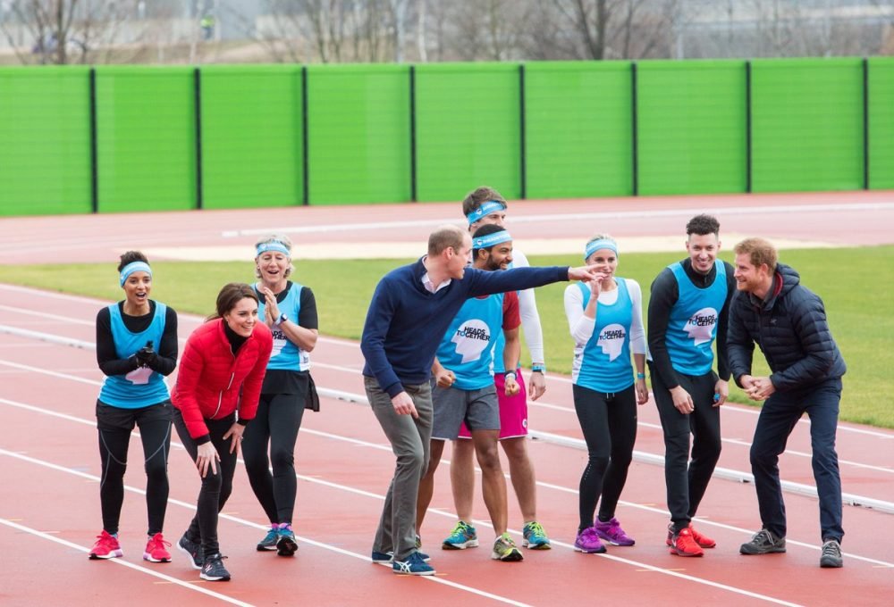 William, Kate and Harry will appear in a BBC documentary 'Mind over Marathon' (@HeadsTogether)
