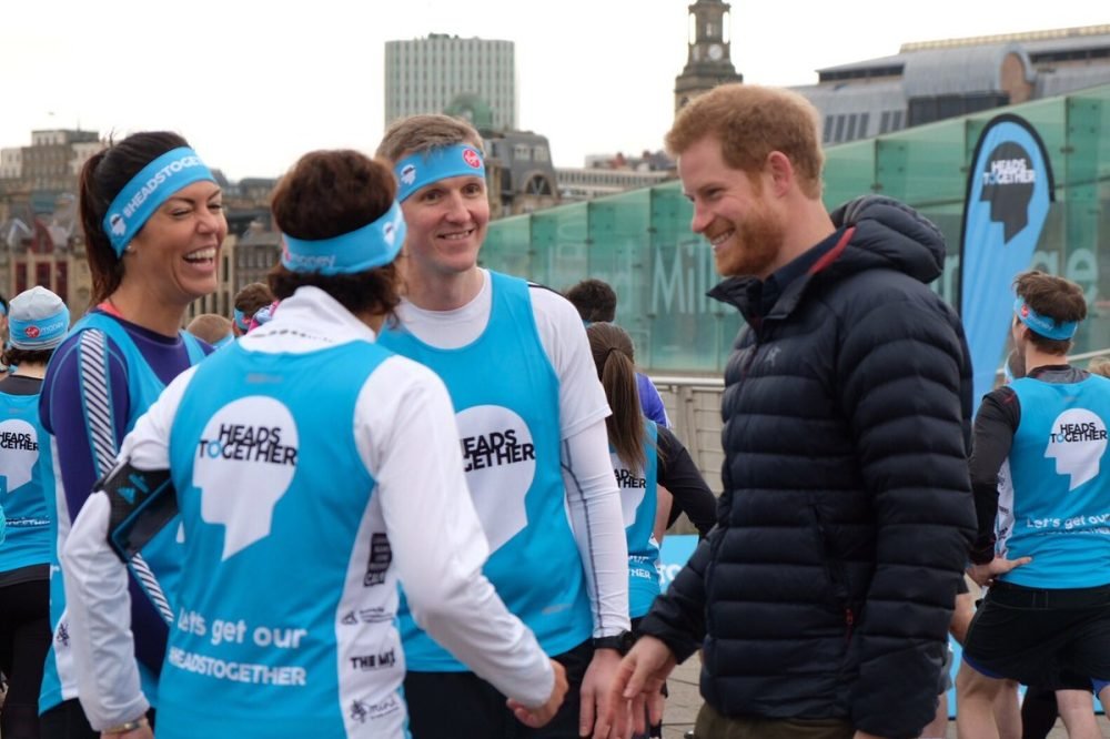C5Ma5w-W8AASscN Prince Harry watched a marathon training session in Newcastle