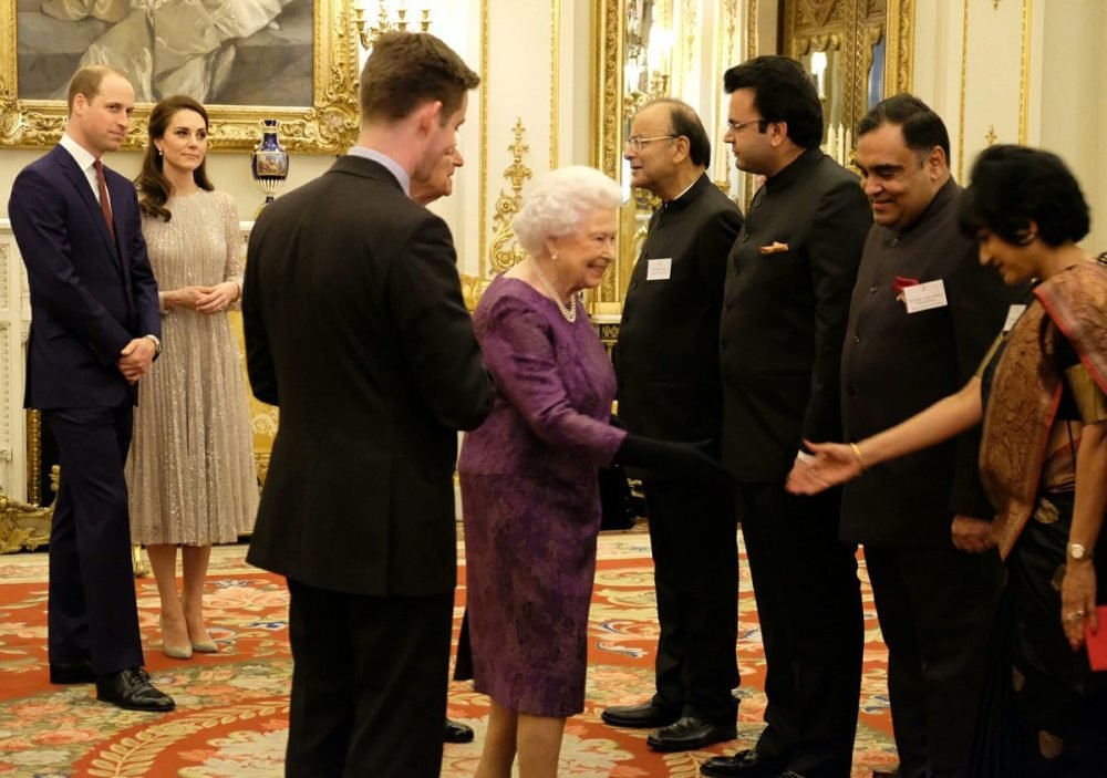 The Queen hosted an UK-Indina reception, joined by The Duke and Duchess of Cambridge (@RoyalFamily)