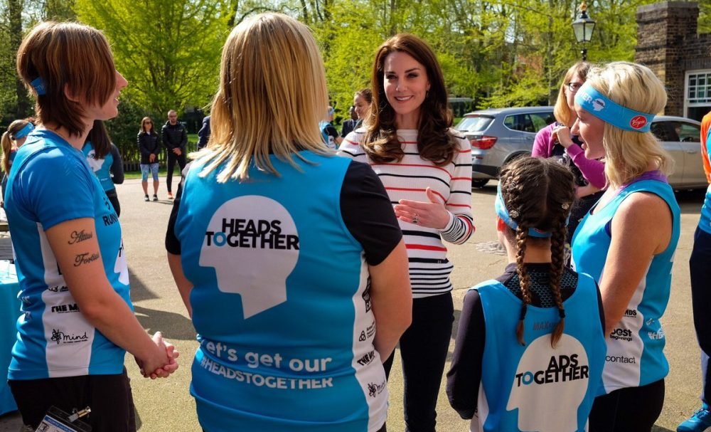 The Duchess of Cambridge called Prince Harry amazing as she met with London marathon runners at Kensington Palace (KensingtonRoyal)