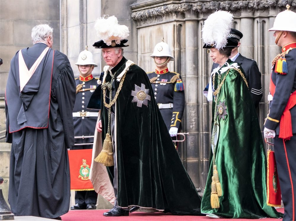 The royal brother and sister attended the service on behalf of The Queen, who was not in attendance. (Clarence House).