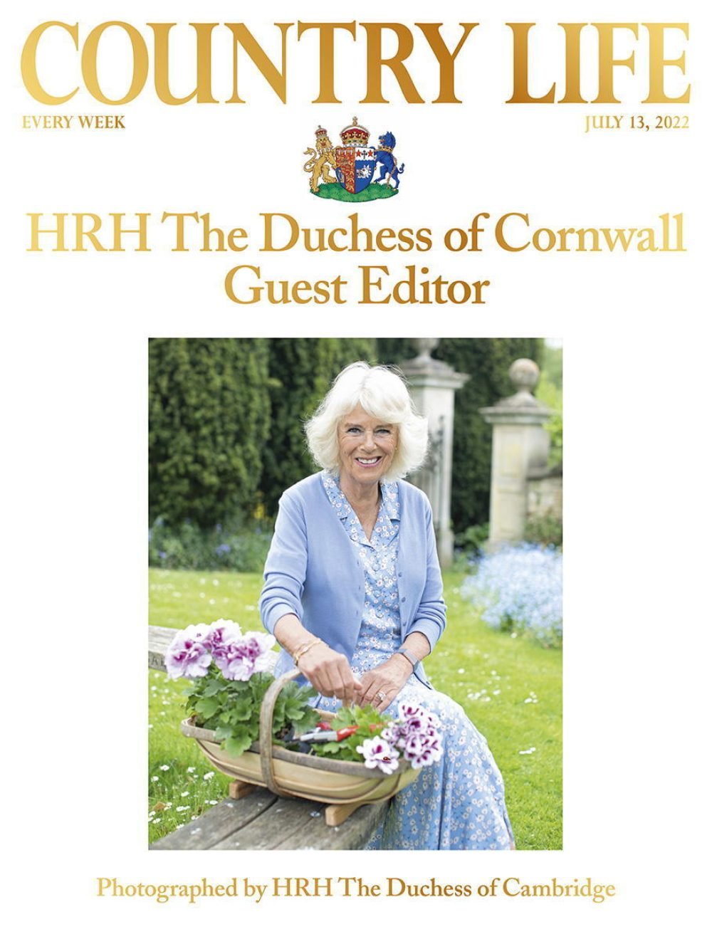 The cover for Camilla's upcoming issue of Country Life has been released. (Country Life).