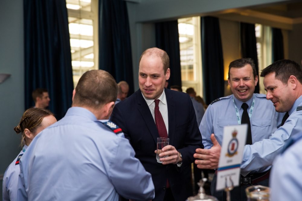 7th March 2018His Royal Highness (HRH) The Duke of Cambridge visited RAF Coningsby today in his role as Honorary Air Commandant to the Station. Today 7th March 2017 HRH The Duke of Cambridge visited RAF Coningsby, Lincolnshire in his role as Honorary Air Commandant to the Station, a position he has held since 2008. During the visit HRH visited 29 Squadron, meeting and talking with members of the squadron who maintain the Typhoon aircraft. He was also able to meet and talk with trainee pilots learning to fly the Typhoon who will eventually become part of the United Kingdoms air defence force.HRH then visited the RAF Coningsby engagement facility, where he met children from 4 local primary schools (Tattershall Primary School, Holy Trinity C of E Primary School, Coningsby St Michaels Primary School and St Hughs School  Woodhall Spa) and took part in a Science Technology Engineering Maths (STEM) activity. The children were tasked in creating a device to allow an egg to be dropped from height and remain intact. HRH The Duke of Cambridge was then able to judge the challenge, declaring a winning team and presenting certificates to all. Before leaving the facility, HRH unveiled a plaque, officially opening the building.The Duke joined station personnel at a lunch in the Officers mess, talking with various sections from across station, before also watching the 2018 Typhoon Display, flown by display pilot Flt Lt Jim Peterson.