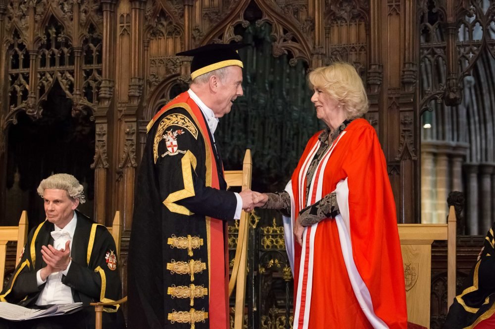 camilla, Duchess of cornwall  and countess of chester receives her honorary doctorate (university of chester/Jon Lingwood)