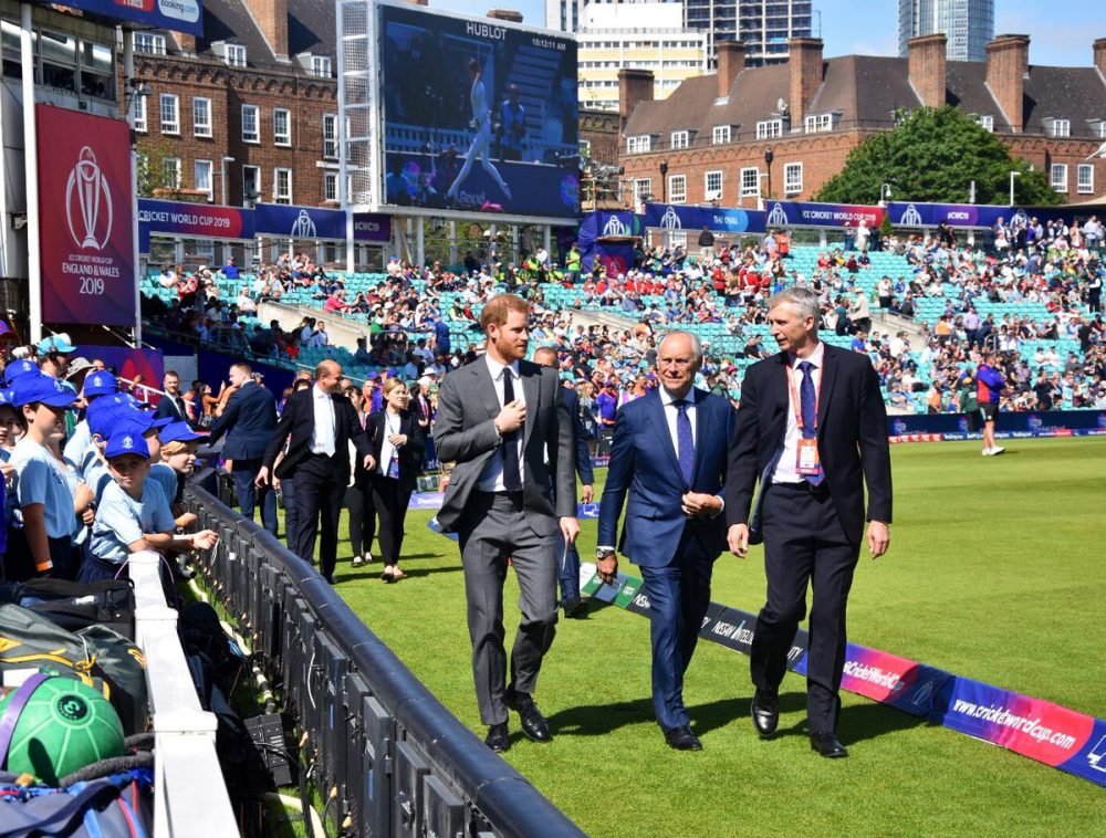D7zwqbHWwAAUQM4 the duke of sussex was excited to open the cricket world cup at the oval (royal family)