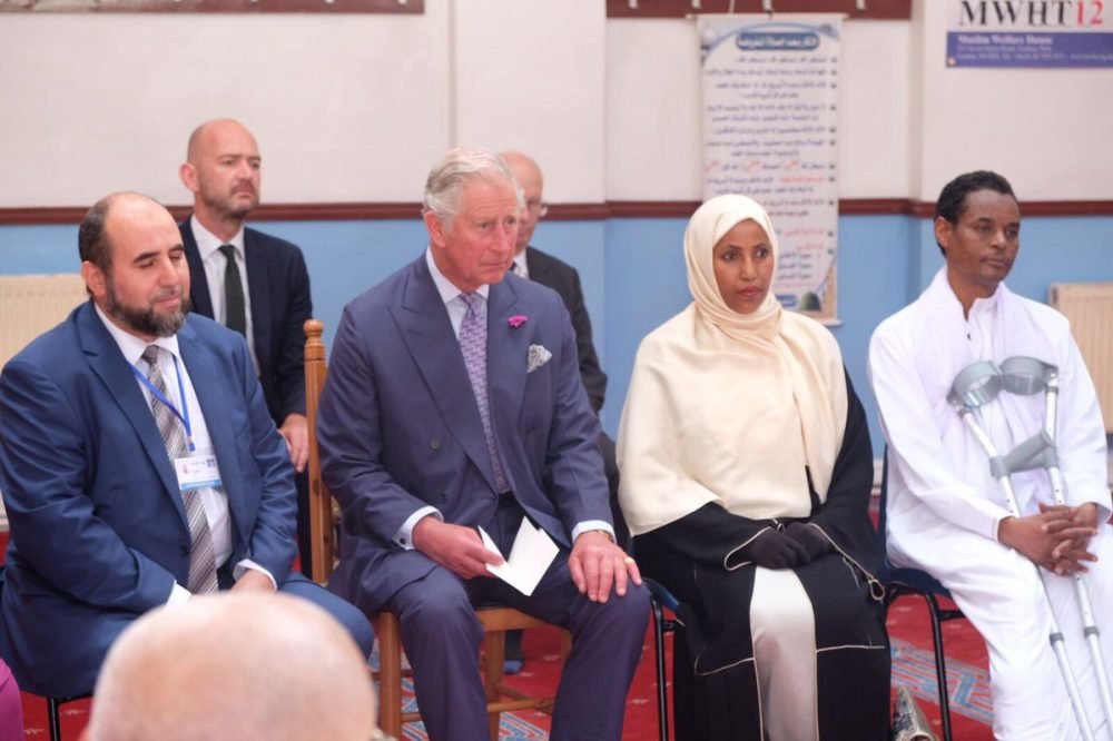 Prince Charles visits Finsbury Park Mosque after the terror attack there on Monday (Clarence House)