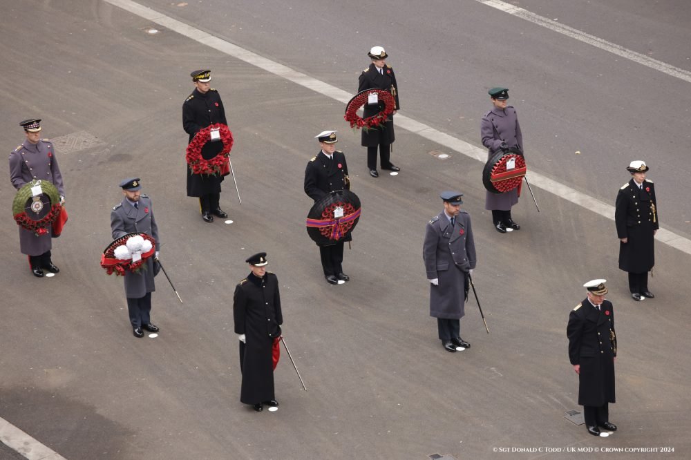 the Royal Party at the Cenotaph