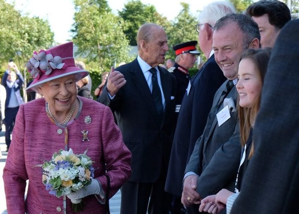 The Queen and Prince Philip opened a new section of canal in Falkirk today (Royal Family)