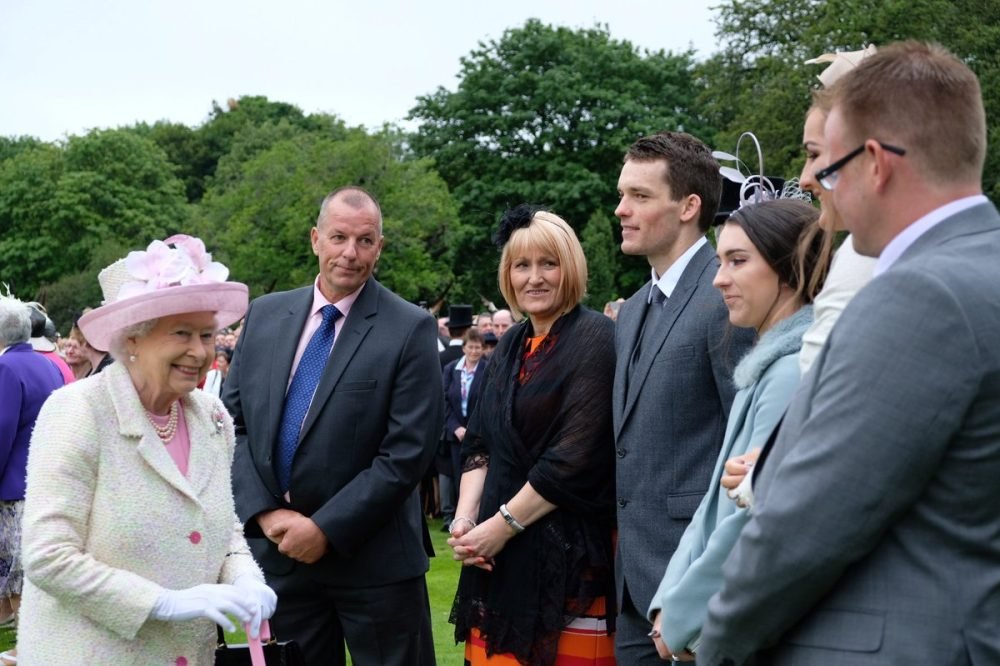 The Queen and Prince Philip hosted a garden party at the Palace of Holyroodhouse today (Royal Family)