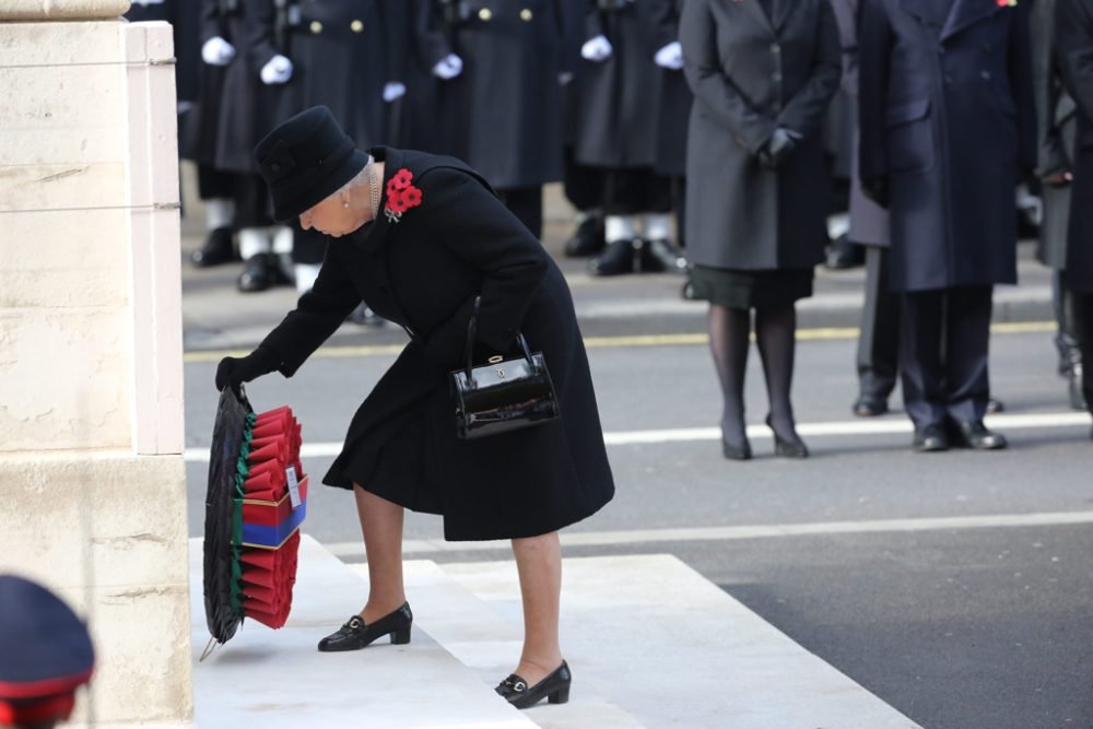 The Queen will not lay a wreath at the Cenotaph this year; Prince Charles will do it on her behalf. (MoD)