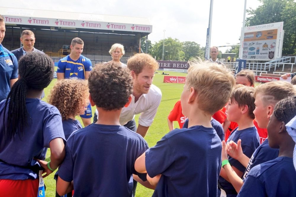 Prince Harry visited the home of Leeds Rhinos in his first engagement as patron of the RFL (Kensington Palace)