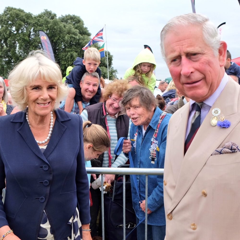 Prince Charles and Camilla at today's Sandringham flower show (Clarence House)