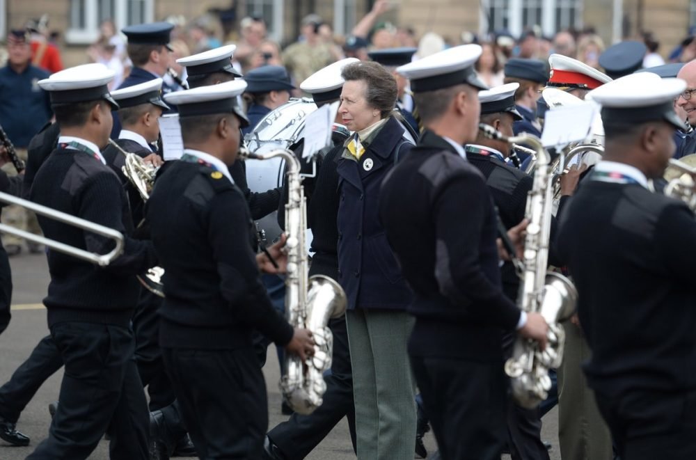 The Princess Royal is patron of the Edinburgh Tattoo and paid the rehearsal a visit (Edinburgh Tattoo)