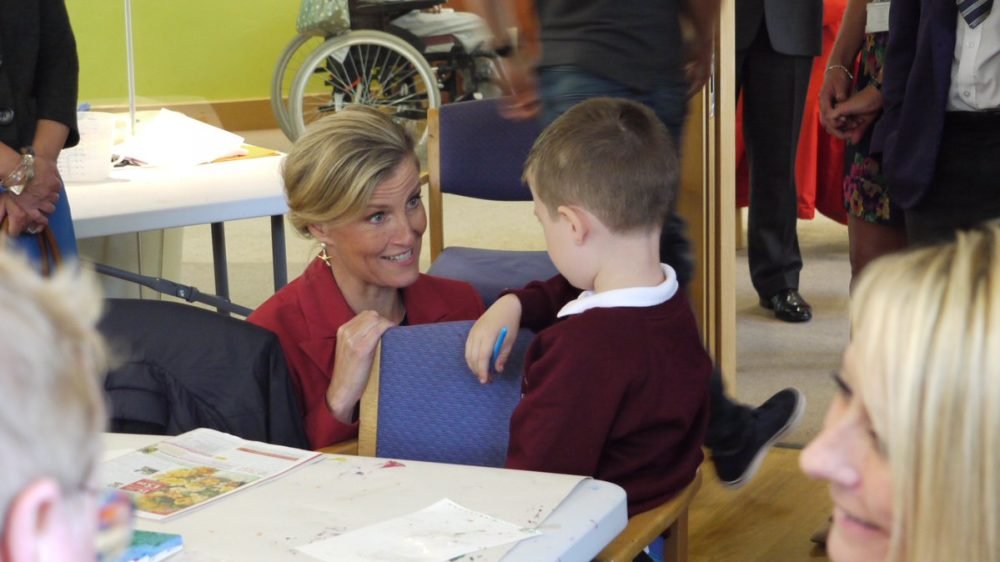 The countess of wessex visited the earl mountbatten hospice on the isle of wight (earl moutbatten hospice)