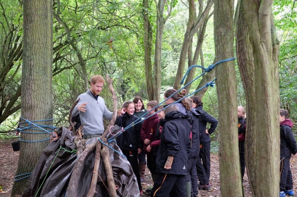 harry learnt about shelter building and survival skills