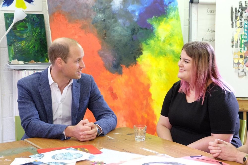 the duke of cambridge chats to those who use recovery pathway in Shoreditch (kensington palace)