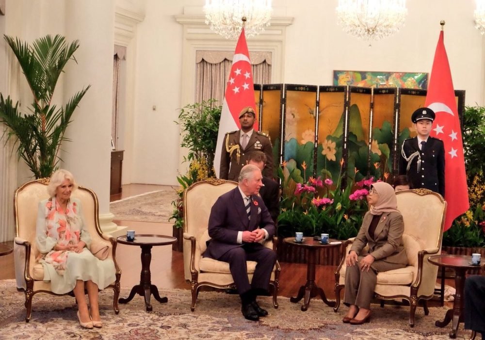 prince charles and camilla meet with the singaporean president (clarence house)