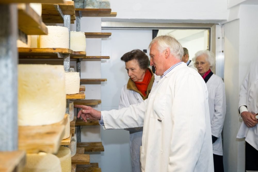 princess anne headed to the makers of the famous 'cornish blue' cheese (royal family)