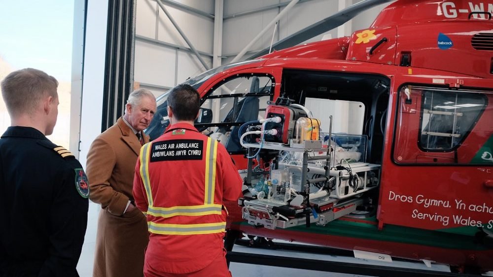 the prince of wales visited the welsh air ambulance (clarence house)
