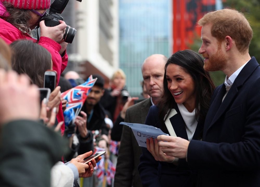 prince harry and meghan chat to the crowds in birmingham (kensington palace)