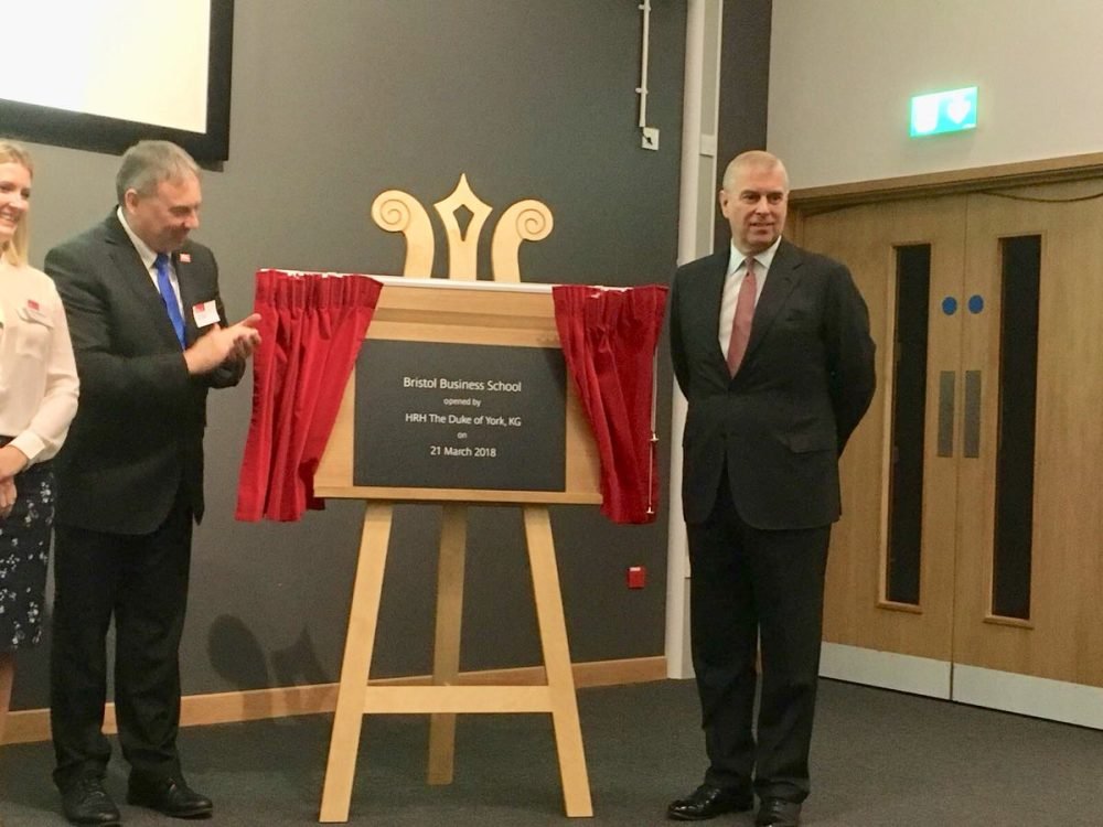 the duke of york officially opens the school at uwe (duke of york)