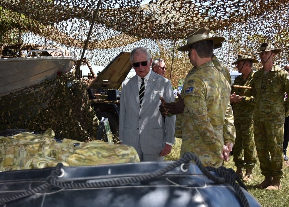 the prince of wales examines the equipment at (clarence house)