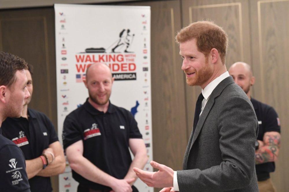 prince harry is patron of 'walk of america', in which veterans will walk from LA to New York (kensington palace)