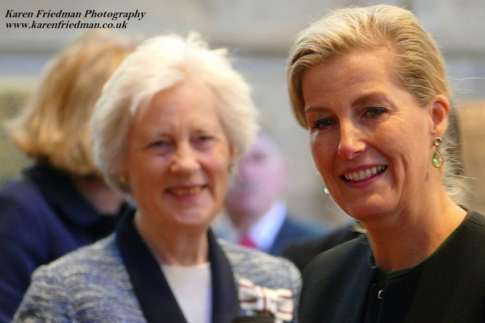 The Countess of Wessex viewed the Weeping Window Display at Hereford Cathedral (Karen Friedman - karenfriedman.co.uk)