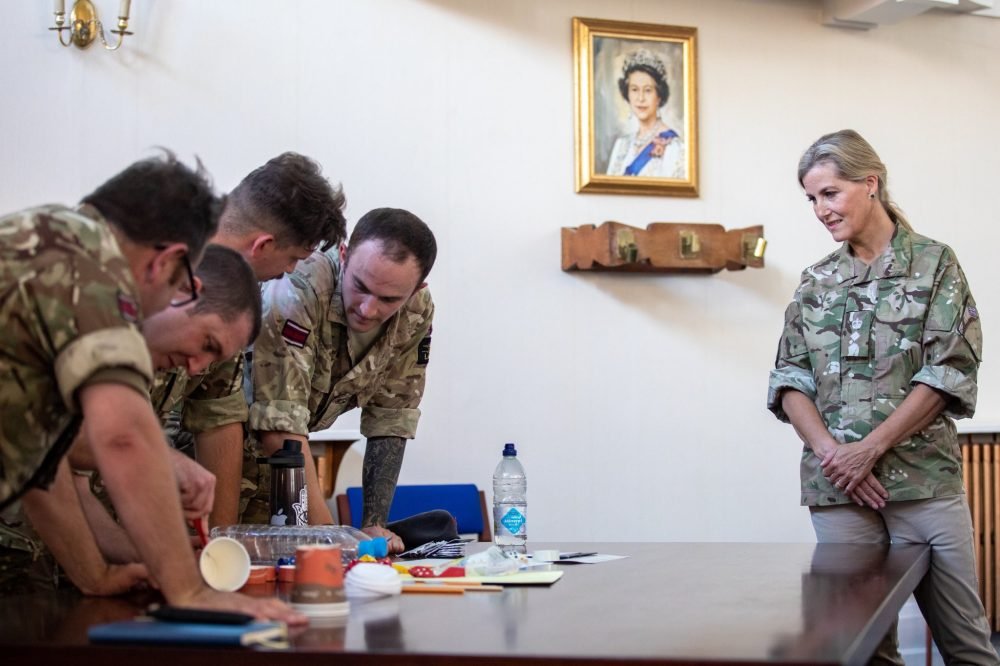 The Countess of Wessex watched as she saw military personnel compete in the annual cup. (Royal Air Force)