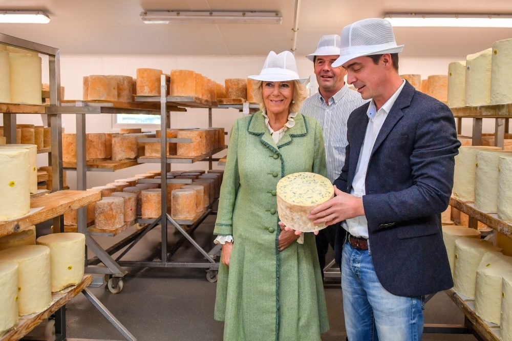 The Duchess of Cornwall is shown cheeses at in Bath (Clarence House)