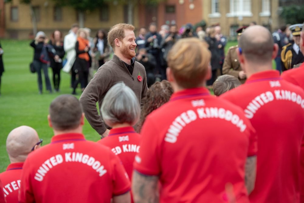 The Duke of Sussex with the UK's 202 Invictus Games team (Royal Family)