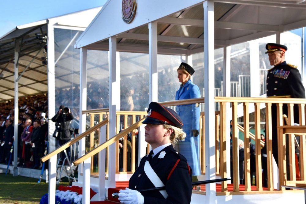 The Countess of Wessex represents The Queen at The Sovereign's Parade at Sandhurst (Royal Family)