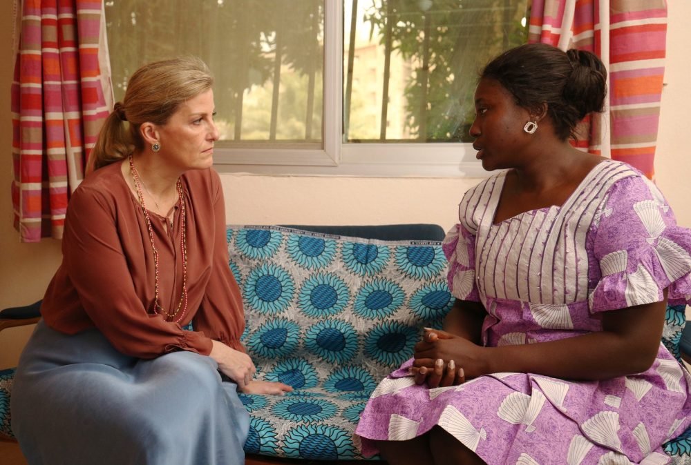 Sophie speaks to survivors of rape at the Aberdeen Centre (Royal Family)