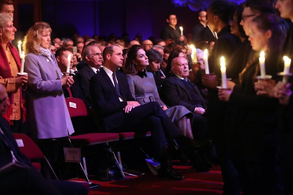 The Duke and Duchess of Cambridge attended a service to mark 75 years since the Holocaust in Westminster (Kensington Palace)