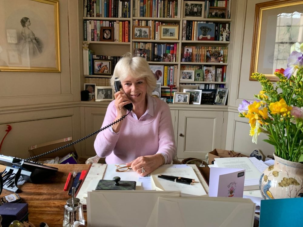 Camilla, The Duchess of Cornwall spoke to Doris Winfield on the phone, who had also been self-isolating (Clarence House)