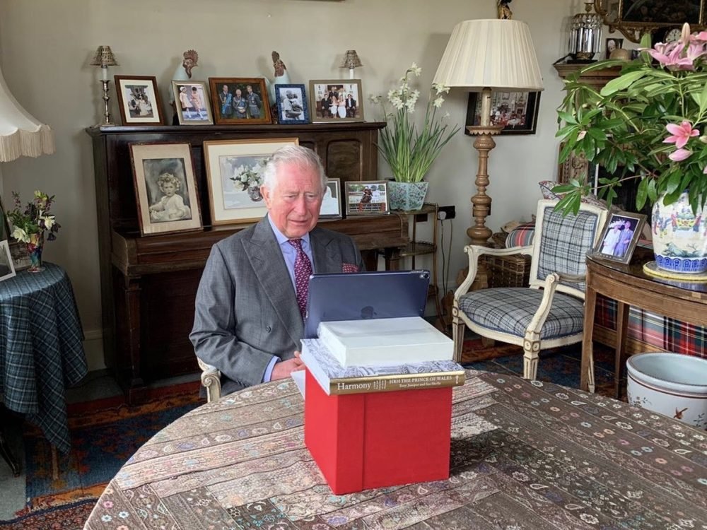 The Prince of Wales opened the NHS Nightingale hospital via video link (Clarence House)