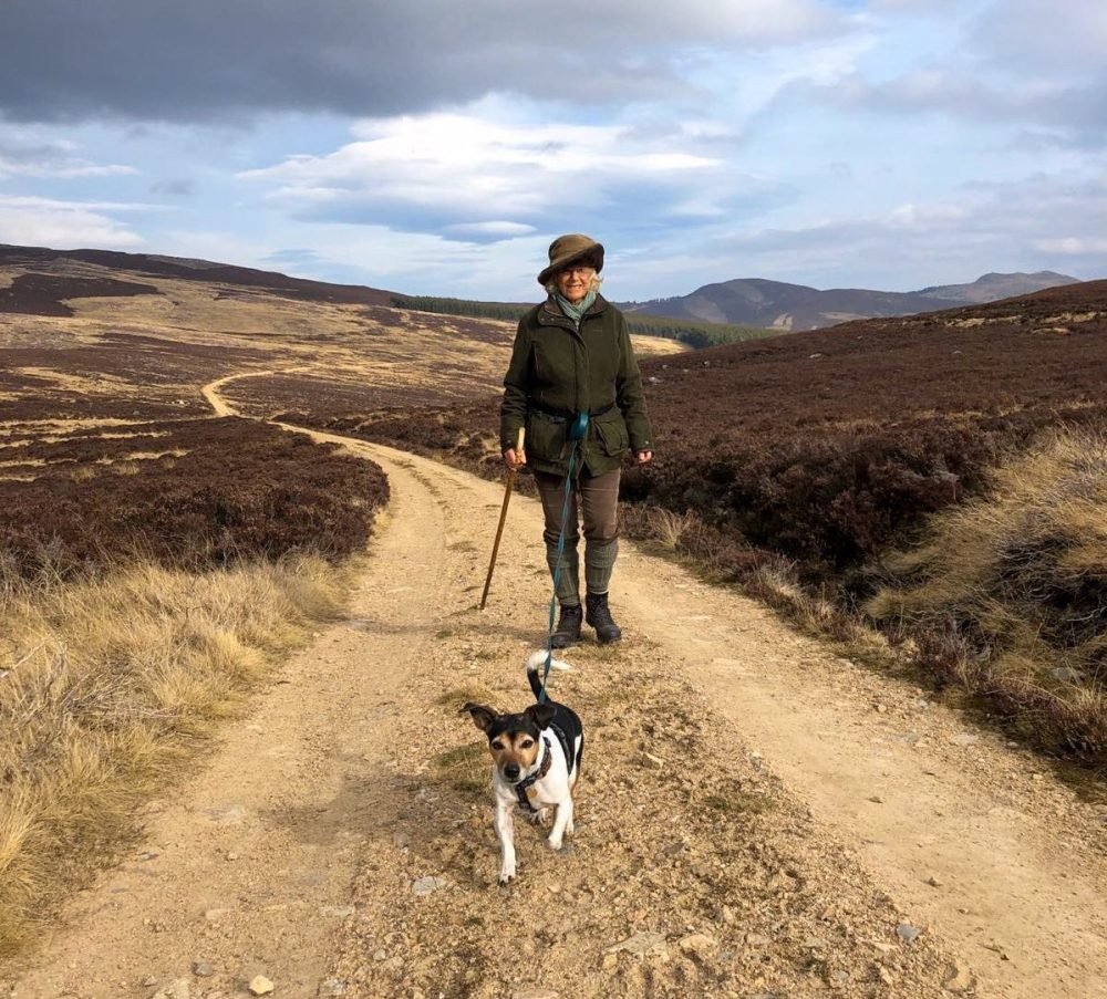 The Duchess of Cornwall walks her Jack Russell, Beth