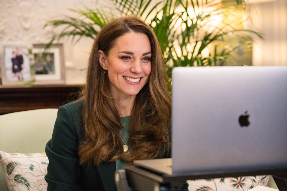 Duchess Kate said Prince William had been her support during the pandemic, and that her children were horrified when she cut their hair (@KensingtonRoyal)