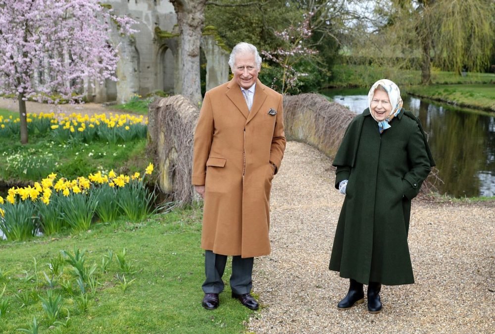 Her Majesty and The Prince of Wales enjoy a walk together at Frogmore (Chris Jackson/Getty)